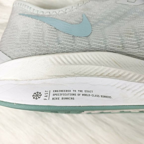 Nike Womens 8.5 Gray Zoom X Pegasus Turbo 2 Shoes - Picture 5 of 9